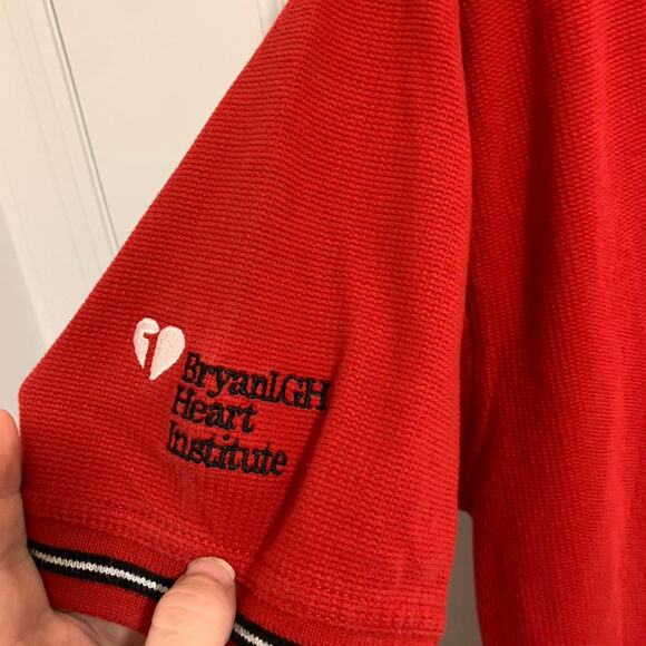 Vintage Red Nebraska Huskers Polo Shirt Size Medium - Picture 4 of 6